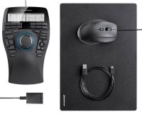 Mo-3SMEK 3dconnexion SpaceMouse Enterprise Kit - for ultimate 2-hand power (with extra CadMouse + CadMouse pad + 2-port USB hub)