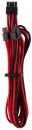 PS-CA8920247RK Corsair CP-8920247 Red &amp; Black premium individually sleeved flexible paracorded cable