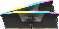 CMH64GX5M2B5200C40 Corsair Vengeance RGB 64GB (2x32GB) DDR5-5200 288 pin 1.25V CL40 Memory Black