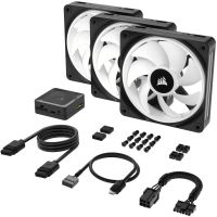 Corsair iCUE Link QX120 RGB 120mm PWM fans starter kit - Black