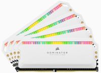 Corsair Dominator Platinum RGB 32Gb(8Gb x 4) DDR4-3600 (pc4-28800) CL18 1.35v Desktop Memory Module with White heatsink