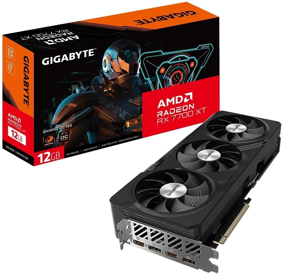 SC-GX7700XT-Go Gigabyte AMD Radeon RX 7700 XT Gaming OC 12GB PCI-e 4.0 ...