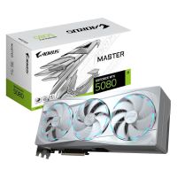 SC-G5080-AMW Gigabyte AORUS GeForce RTX 5080 Master Ice 16GB GDDR7 256 bit Graphics Card