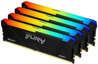 Kingston FURY Beast RGB 128GB(32GB x 4) DDR4-3200 CL16 288-Pin 1.2V Desktop Memory Module