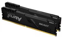 Kingston FURY Beast Black 64GB(32GB x 2) DDR4-3600 CL18 288-Pin 1.2V Desktop Memory Module