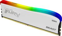 KF436C18BWA/16 Kingston FURY Beast White RGB Special Edition 16GB DDR4-3600 CL18 288-Pin Desktop Memory Module