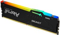 Kingston FURY Beast RGB XMP 8GB DDR5-5200 CL40 288-Pin 1.1V Desktop Memory Module
