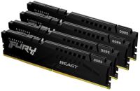 Kingston FURY Beast Black XMP 128GB (32GB x 4) DDR5-5200 CL40 288-Pin 1.1V Desktop Memory Module
