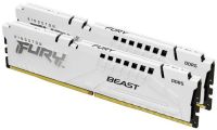 Kingston FURY Beast White XMP 64GB (32GB x 2) DDR5-5600 CL40 288-Pin 1.1V Desktop Memory Module