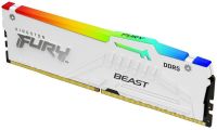 Kingston FURY Beast White RGB EXPO 16GB DDR5-6800 CL34 288-Pin 1.1V Desktop Memory Module