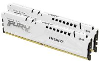 Kingston KF568C34BWEK2-32 FURY Beast White EXPO 32GB (16GB x 2) DDR5-6800 CL34 288-Pin 1.4V Desktop Memory Module