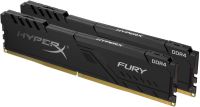 ME-KD43224F15DK Kingston Hyper-x Fury 64Gb(32Gb x 2) DDR4-2400 (pc4-19200) CL15 1.2v Desktop Memory Module with Black asymmetrical heatsink