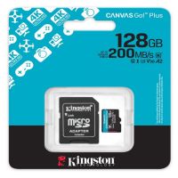 Kingston Canvas Go plus 128GB miCroSDXC Memory Card with SDXC adapter