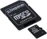 SDC10/8GB Kingston 8GB microSDHC Class 10 Flash Card