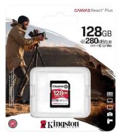 SDR2V6/128GB Kingston Canvas React Plus 128GB SDXC UHS-II 280R/100W U3 V60 Memory Card