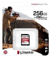 SDR2V6/256GB Kingston Canvas React Plus 256GB SDXC UHS-II 280R/150W U3 V60 Memory Card