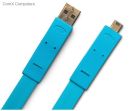 130857 LaCie USB2.0 A male mB male 1.2m Flat Cable