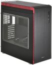 CH-LJ60WRX Lian-li pc-J60 Black &amp; Red ATX Windowed Midi Tower Chassis
