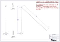 MS-HD-LP Miro Lattice Mast Lifting Pole