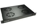 AC-CAB-FAN-4 Acconet Fan Unit 4 Fans 1U Black with Power Switch