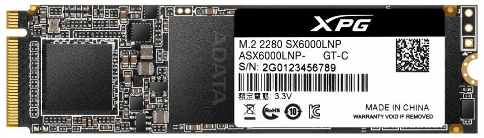 Specification sheet (buy online): ASX6000LNP-512GT-C Adata SX6000