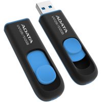 AUV128-512G-RBE Adata UV128 512GB USB 3.2 Gen1 retractable Flash Drive - Black / Blue
