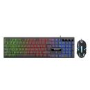 XC1000BLK Alcatroz X-Craft XC 1000 Black Gaming USB Wired Keyboard and Mouse