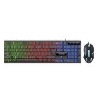 XC1000BLK Alcatroz X-Craft XC 1000 Black Gaming USB Wired Keyboard and Mouse