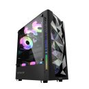 TRITRON3BLK Armaggeddon Tritron 3 Black ATX Gaming Case with 3xARGB Fans