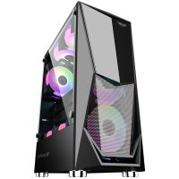 Armaggeddon Tritron 1 Dual Chamber Tempered Glass Side Panel Gaming PC Case