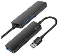 A84512-B Astrum UH020 4-in-1 USB 3.0 Hub and Card Reader