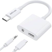 Astrum AS045 USB-C to Aux + USB-C M-F DAC White
