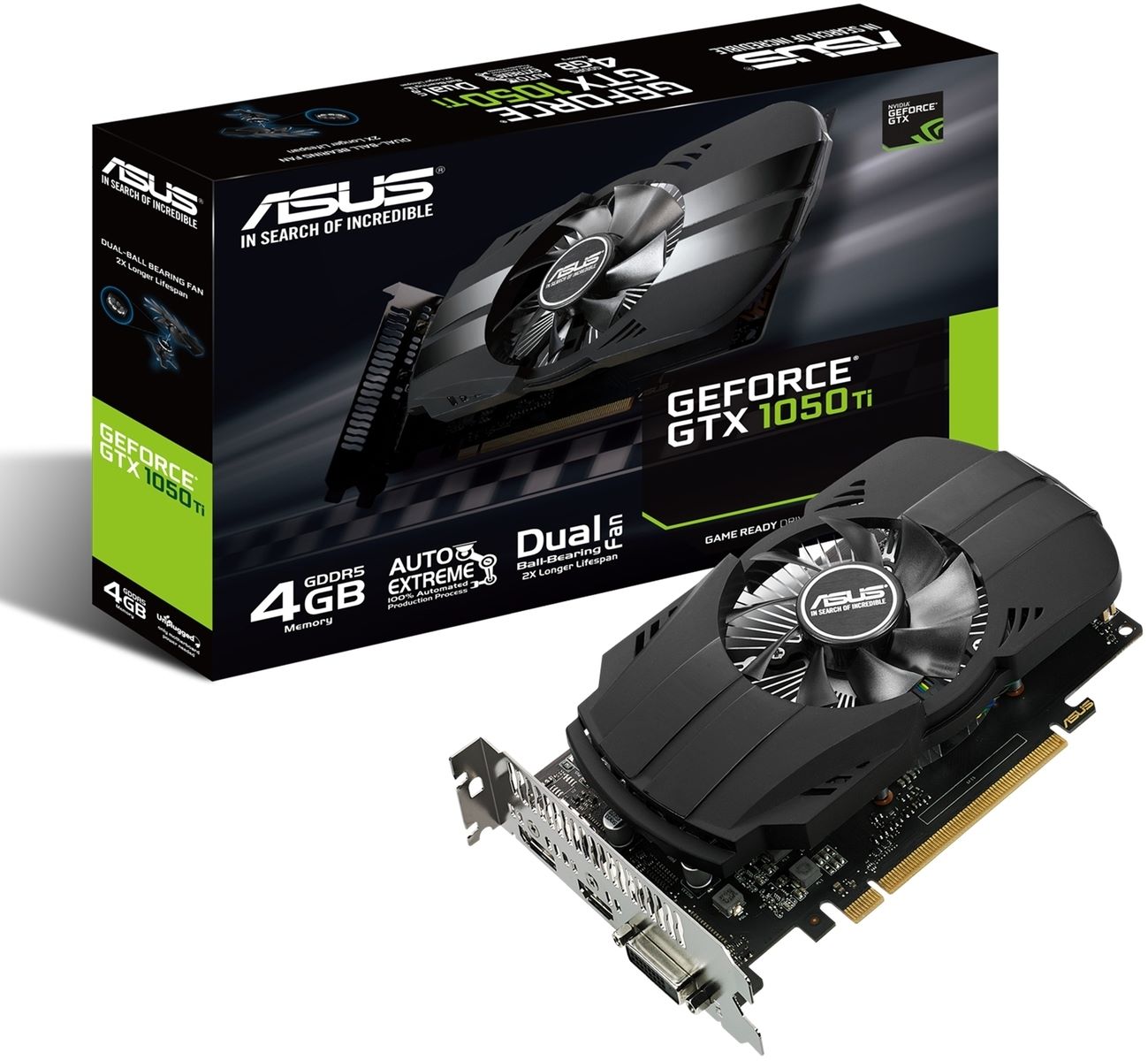ASUS PH-GTX1050TI-4G Asus Phoenix Geforce GTX 1050 Ti 4GB GDDR5