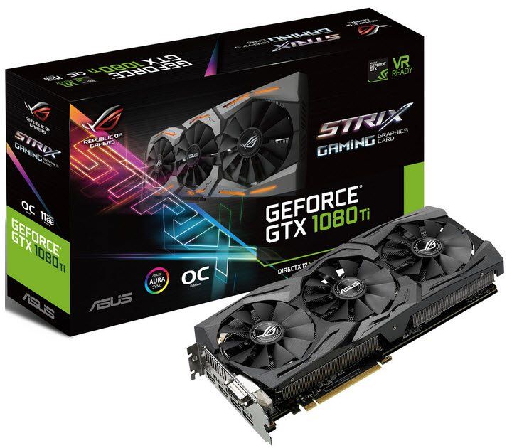 ASUS　GTX1080Ti　11G Specification sheet (buy online): ROG-STRIX-GTX1080TI-11G-G Asus
