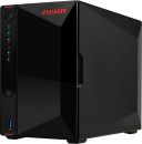 AS5202T Asus Tower 2 bay NAS Drive with 2x 2.5 GbE LAN, Celeron 2.0GHz, 2GB RAM