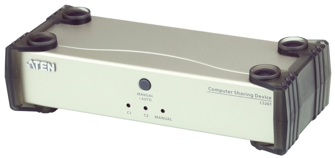 CS261 Aten CS261 2-Port DVI Computer Sharing Device (USB) W/(US/EU) ADP.