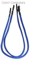 Bitfenix blue alchemy multi sleeved(2) cable 2pin i/o 30cm extension cable