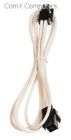 PS-BA4ATXW Alchemy multisleeved cable - 45cm - 4pin ATX PSU-MB extension cable - White