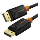 CT-AV585-01G-B4.5 CableTime 4K 60Hz DP to DP 1.2 Cable for Gaming Monitor, TV, PC, Laptop