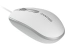 CNE-CMS10WG Canyon Wired Optical Mouse with 3 buttons - White Grey