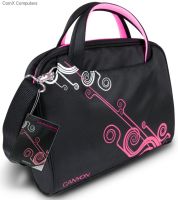 CNR-NB22P1 Canyon Black and Pink 12" Ladies Notebook Bag