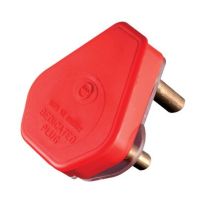 PWR-D-PLUG Crabtree 3 prong Red dedicated plug