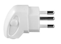 PWR-3PIN-PLUG-SA-W Crabtree slimline 3 point plug 16A white - new SA plug
