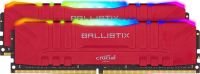 Crucial Ballistix RGB 32GB kit (2x16GB) DDR4-3600 CL16 1.35V Desktop Gaming Memory - Red