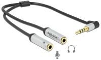 DELOCK-66437 Delock 4 segment female 3.5mm to 2x stereo male 3.5mm connectors
