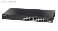 EC-ECS2100-28P Edge-corE 26 Port Gigabit Websmart PoE Switch, 24 POE 4 Dedicated SFP Uplink Ports 192W