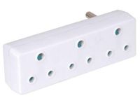 FEA3X16 Ellies 3 way adaptor 3x 16A (3 pin) - White