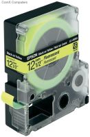Epson LC-4YBF9 Black/Yellow 12mm (9m) Label Cartridge Fluorescent
