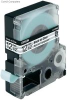 C53S625407 Epson LC-4TBN9 Black/Transparent 12mm (9m) Label Cartridge Transparent