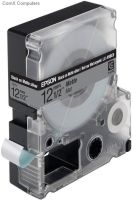Epson LC-4SBE9 Black/Matt Silver 12mm (9m) Label Cartridge Matte